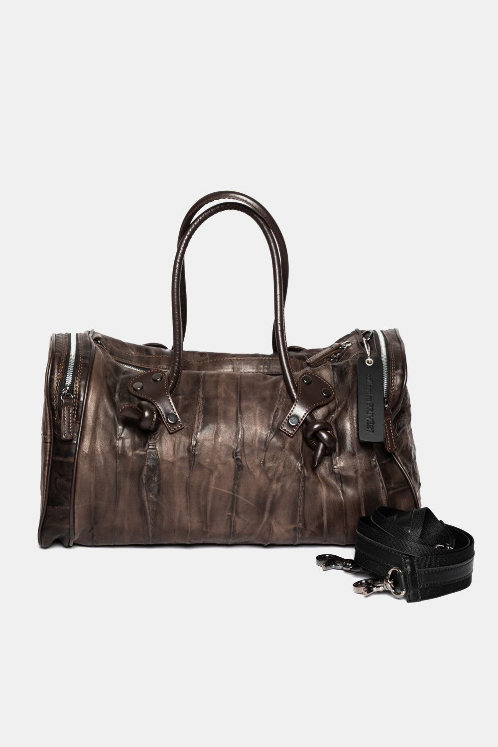 Borsa a mano con Tracolla da donna in pelle nera s5034 – Alexandra Roma