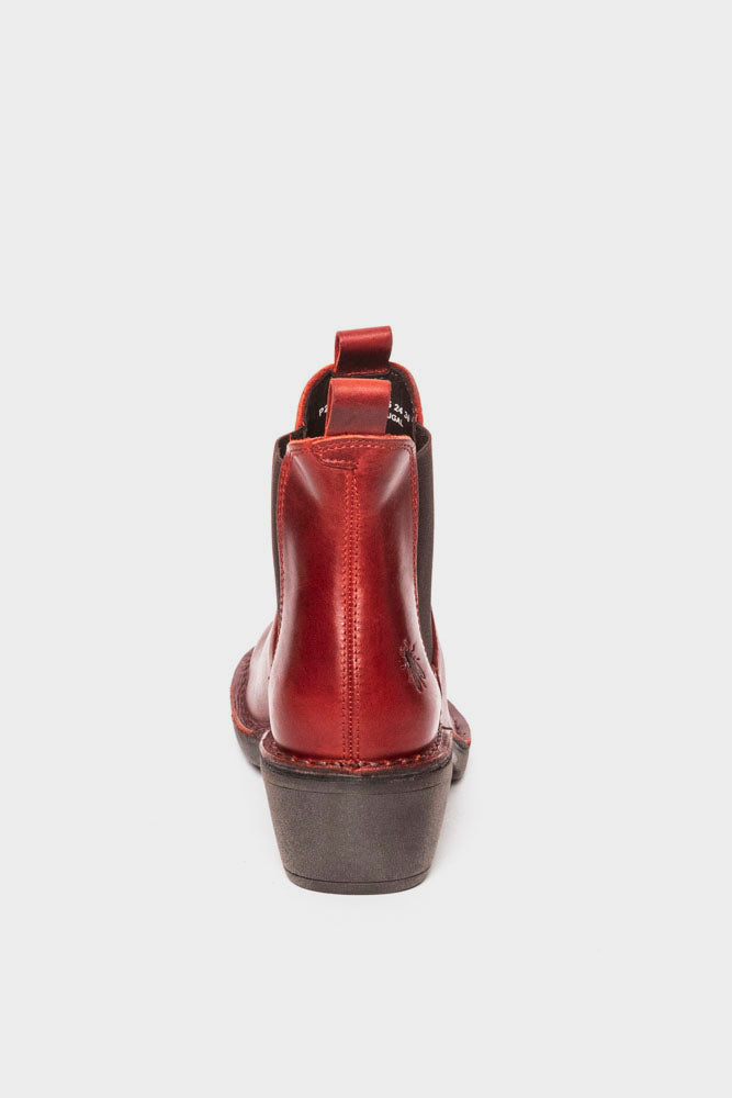 Stivali Donna Fly London Endo006fly – Moda Invernale In Pelle Rossa – Fatti A Mano In Portogallo – Taglia 36 EU
