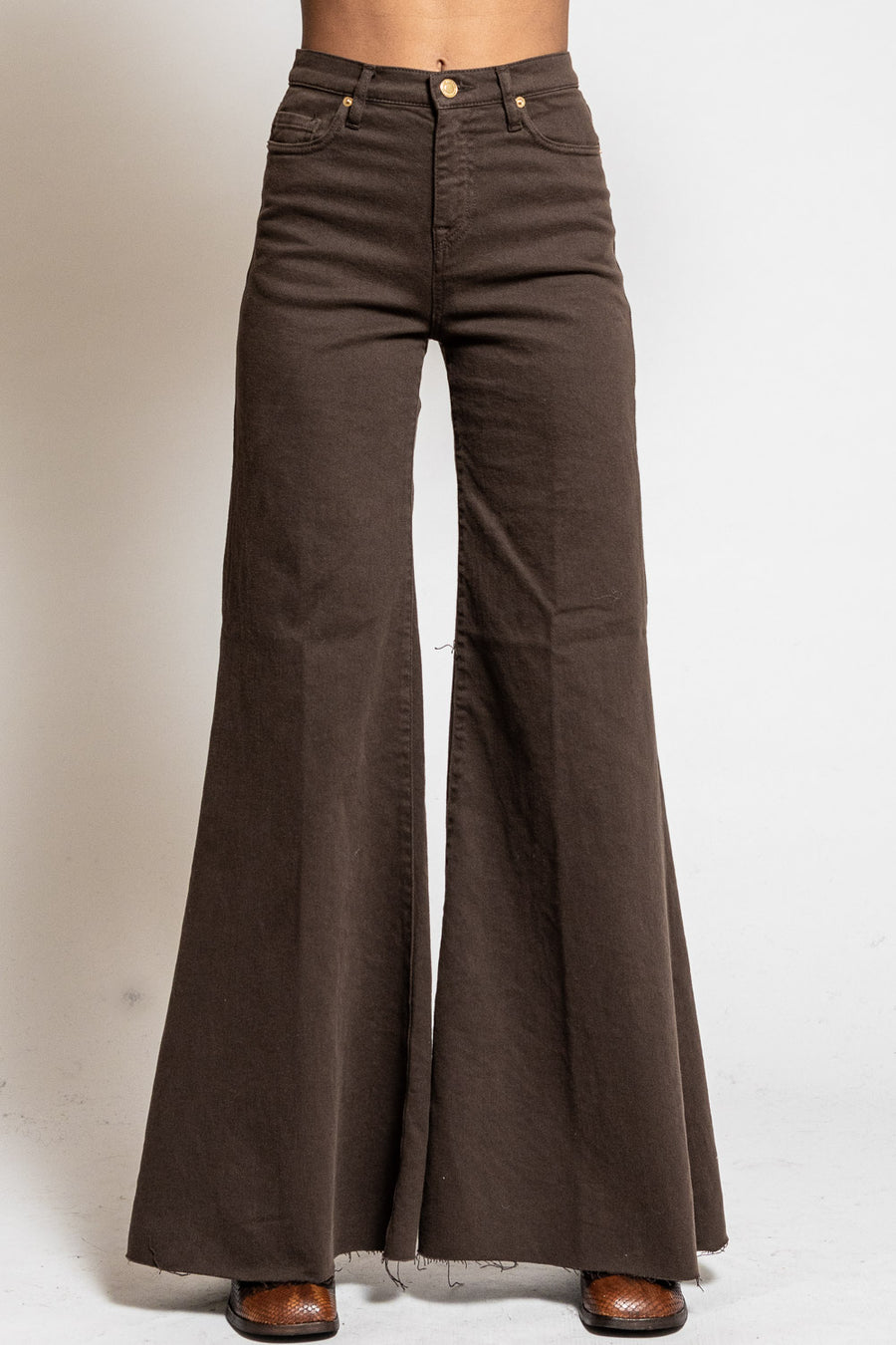 Pantalone Jeans da donna in cotone chocolate Anna_t