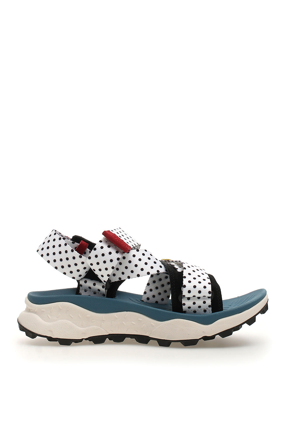 WHITE MOUNTAIN Sandalo Espadrillas Con Zeppa Beachball Donna – Denim/Tessuto Floreale, Suola In Iuta, Taglia 40 EU