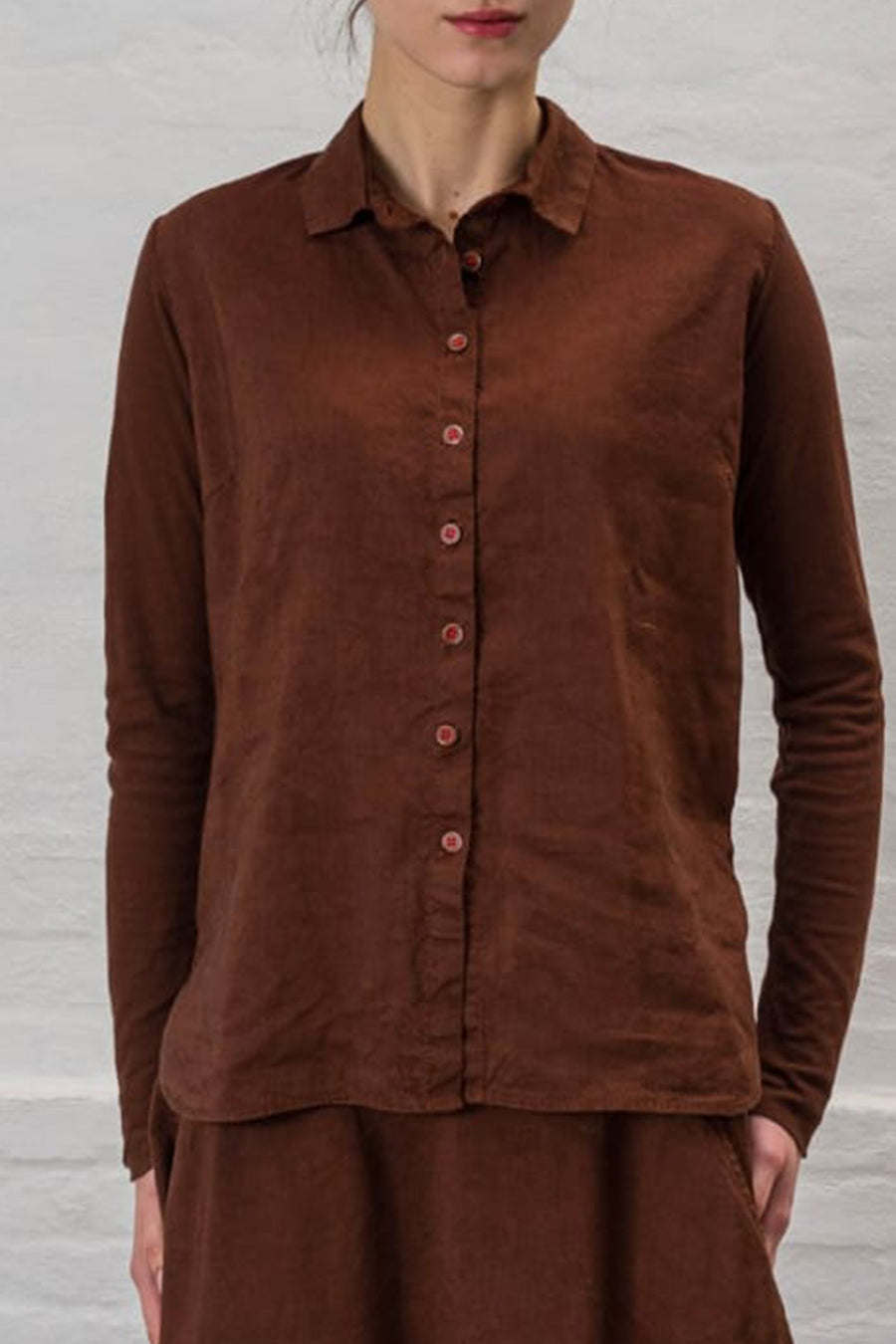 Camicia in maglia Hannon Wessel cinnamon F24343