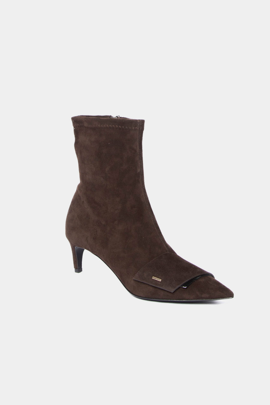 Stivaletto Polacchino in camoscio marrone 12020