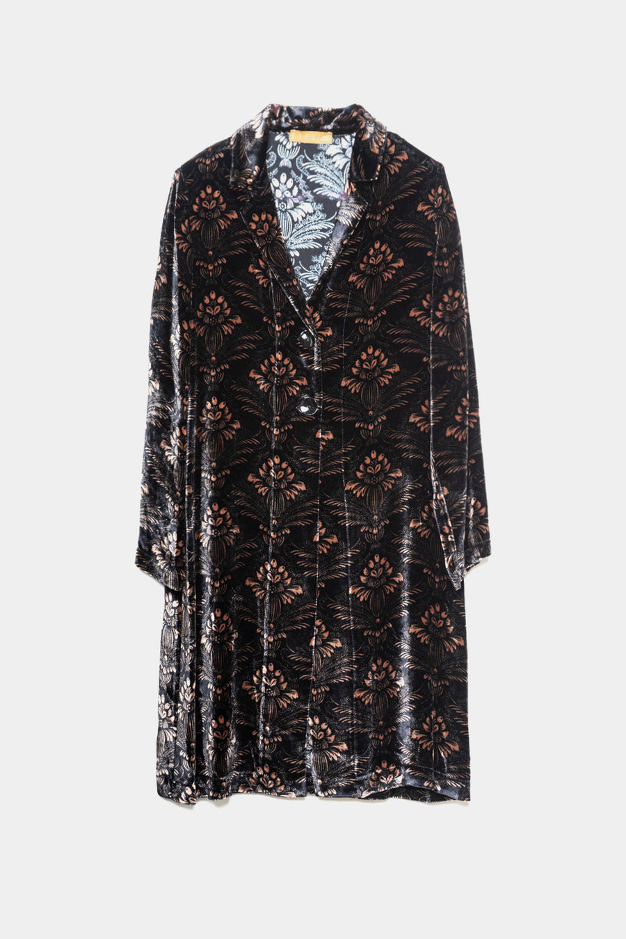 Giacca spolverino Siyu  nero BOECIO VELVET 71