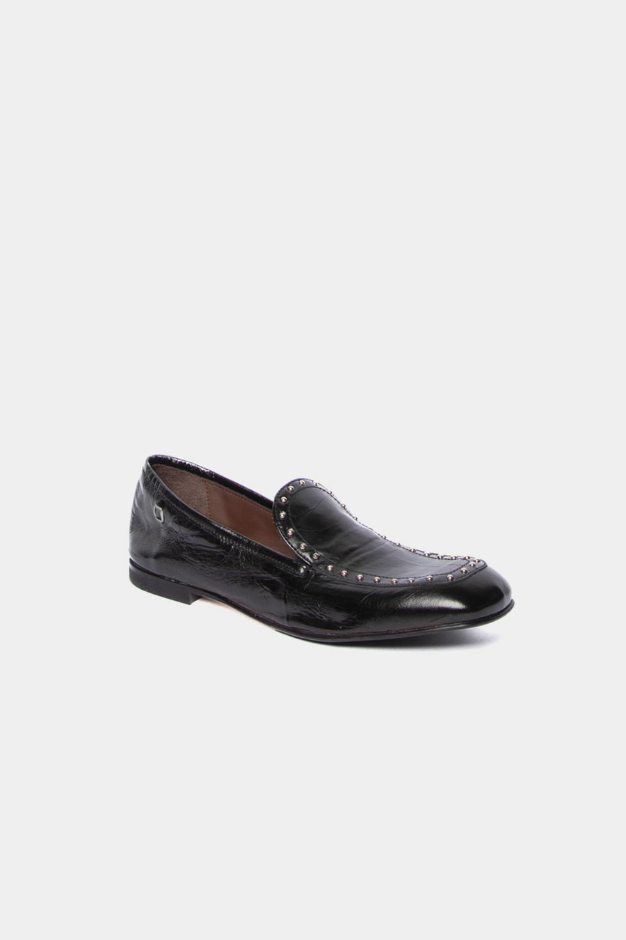 Mocassino Collection Privee con borchie nero c1504