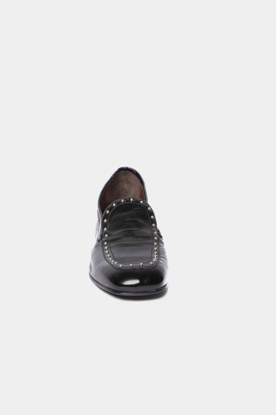 Mocassino Collection Privee con borchie nero c1504