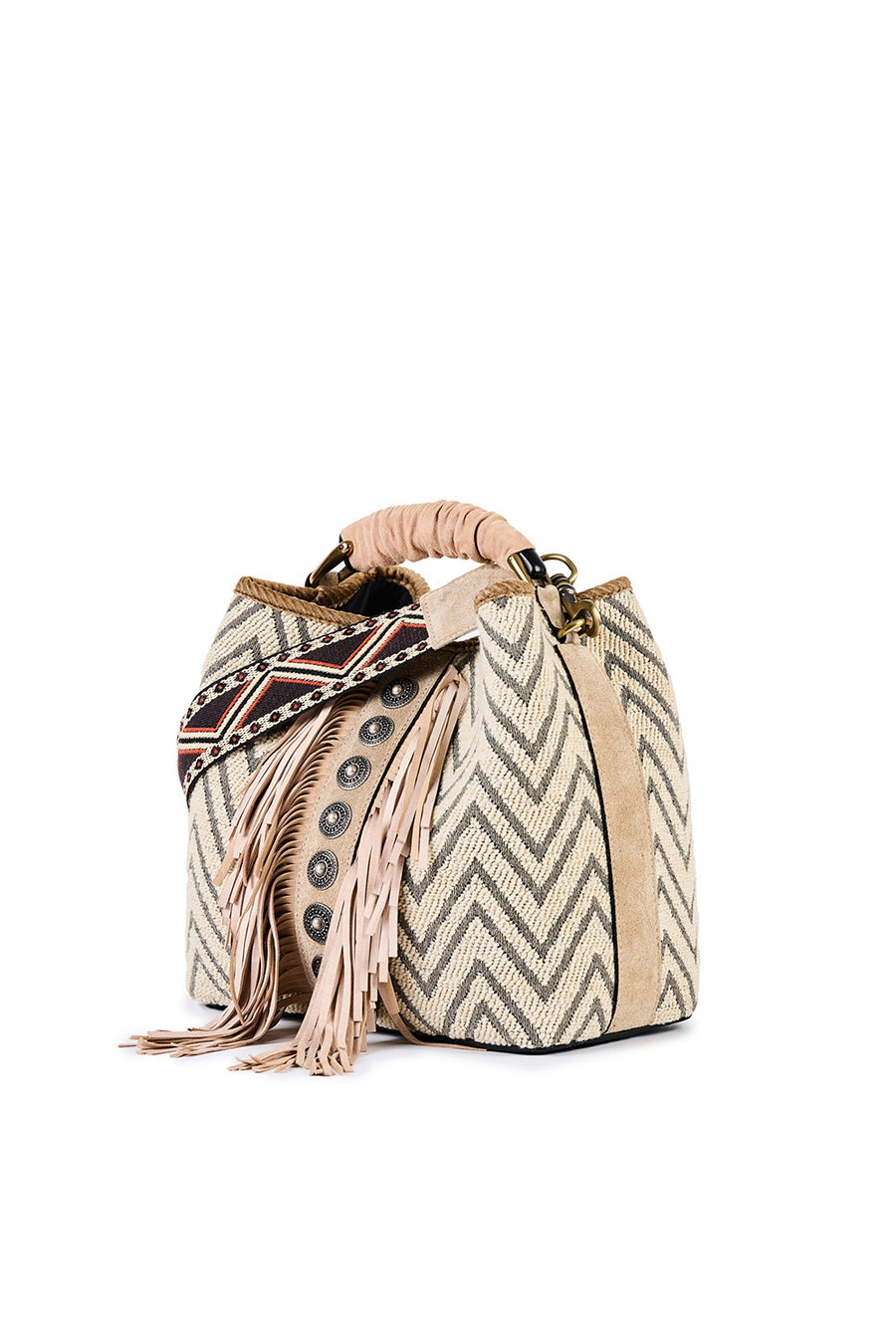 Borsa a mano Viamail Bag grigio coral hindi