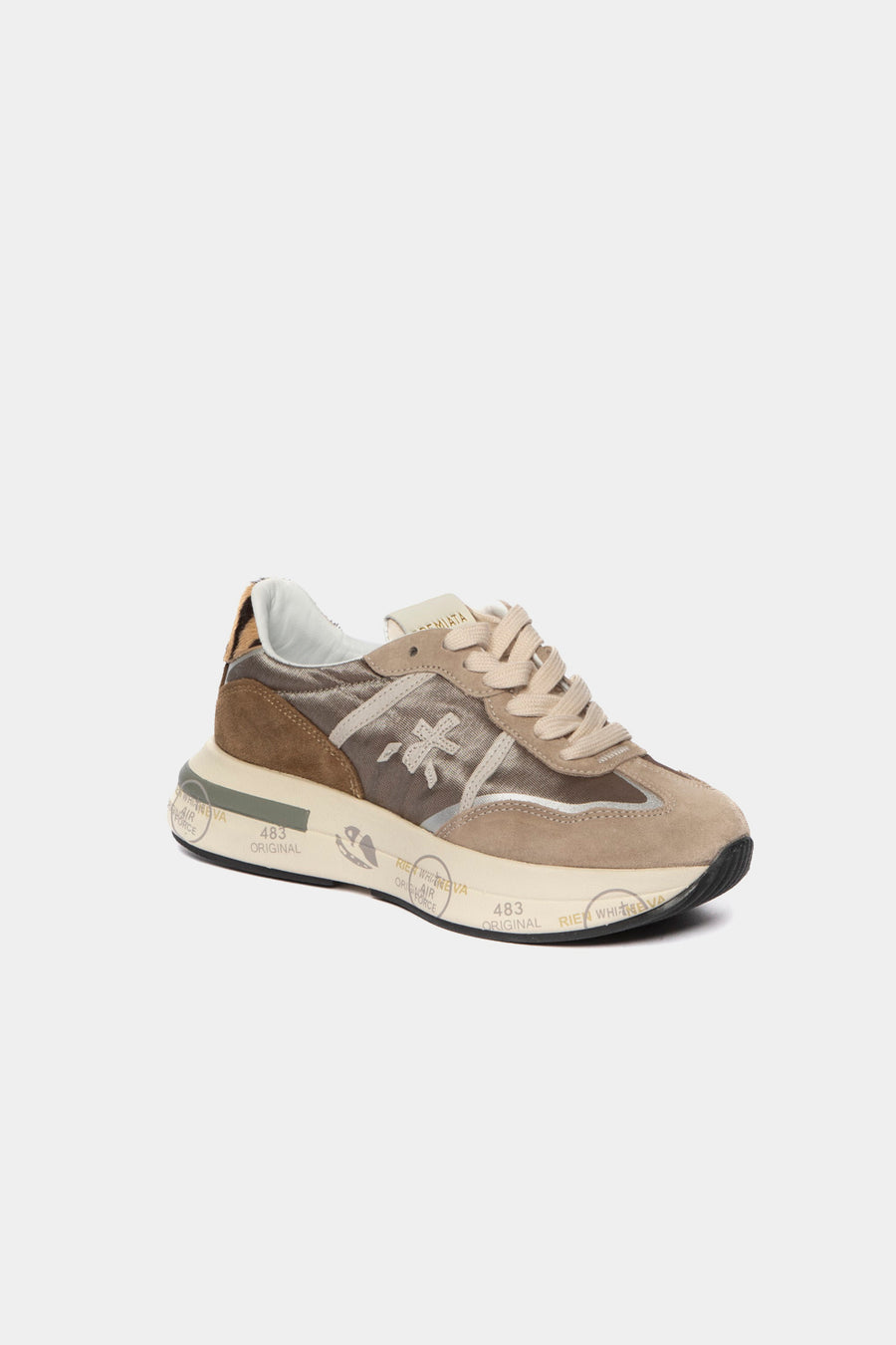 Sneakers Premiata taupe CASSIE 7675