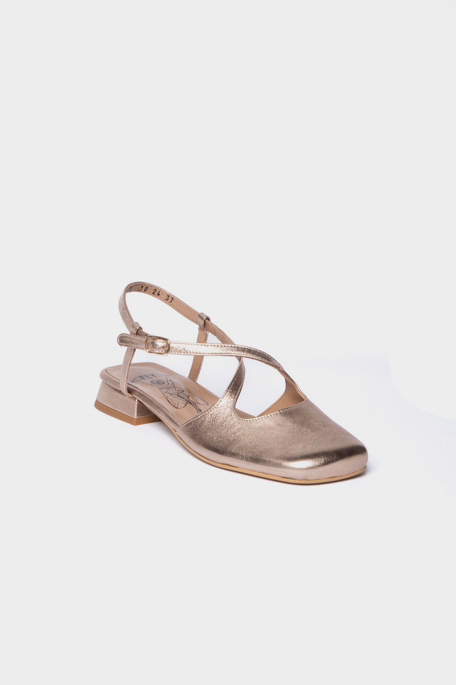 Slingback Fly Lonndon laminato sahara cefi