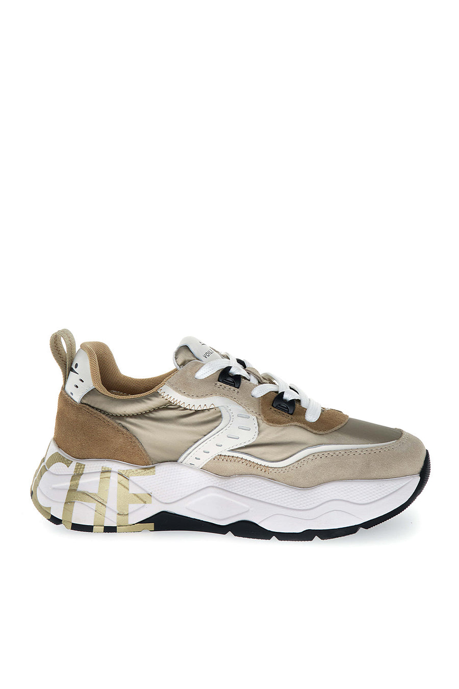Sneakers Voile Blanche light beige gold club 105