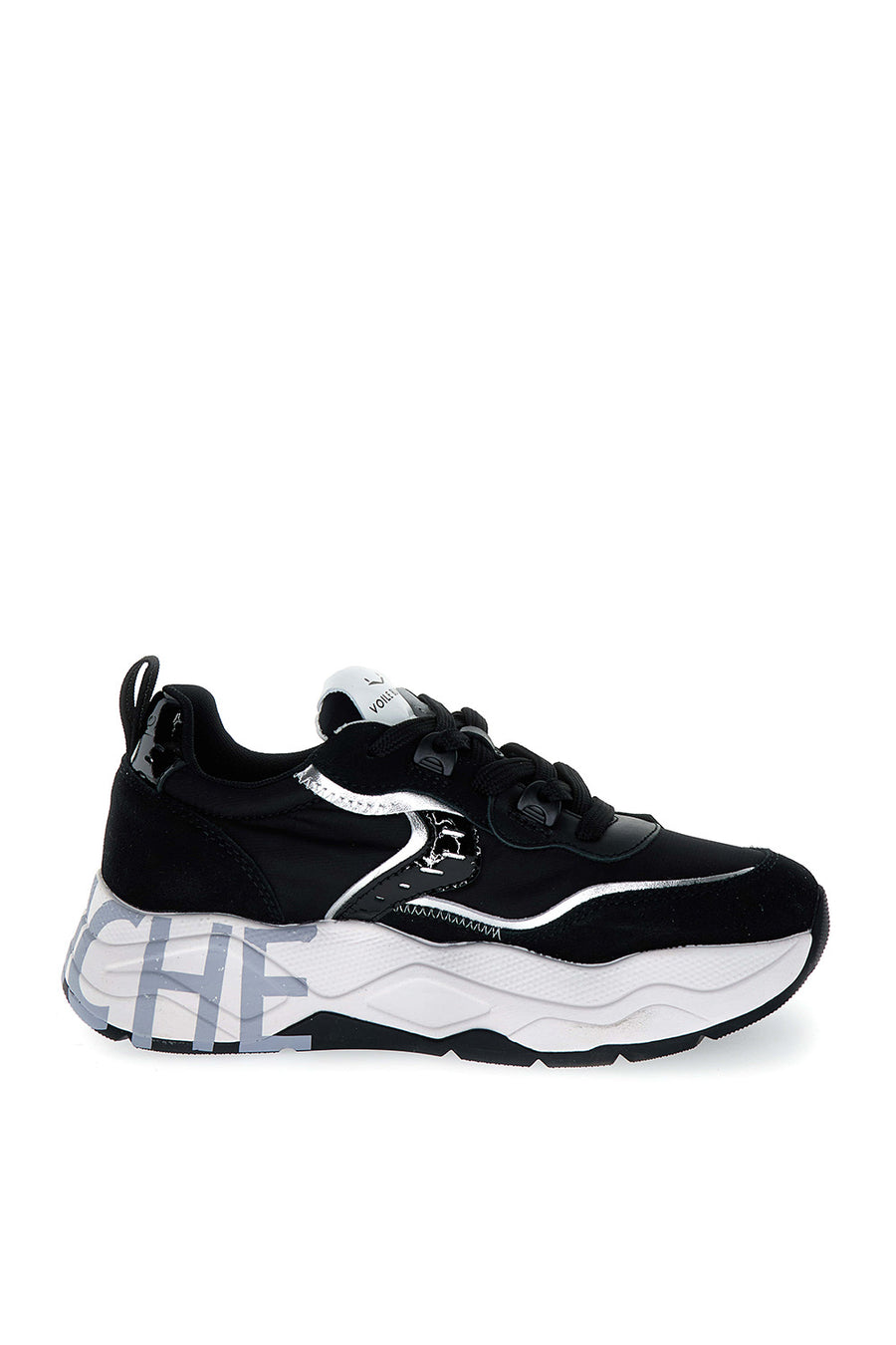 Sneakers Voile Blanche black silver club 105