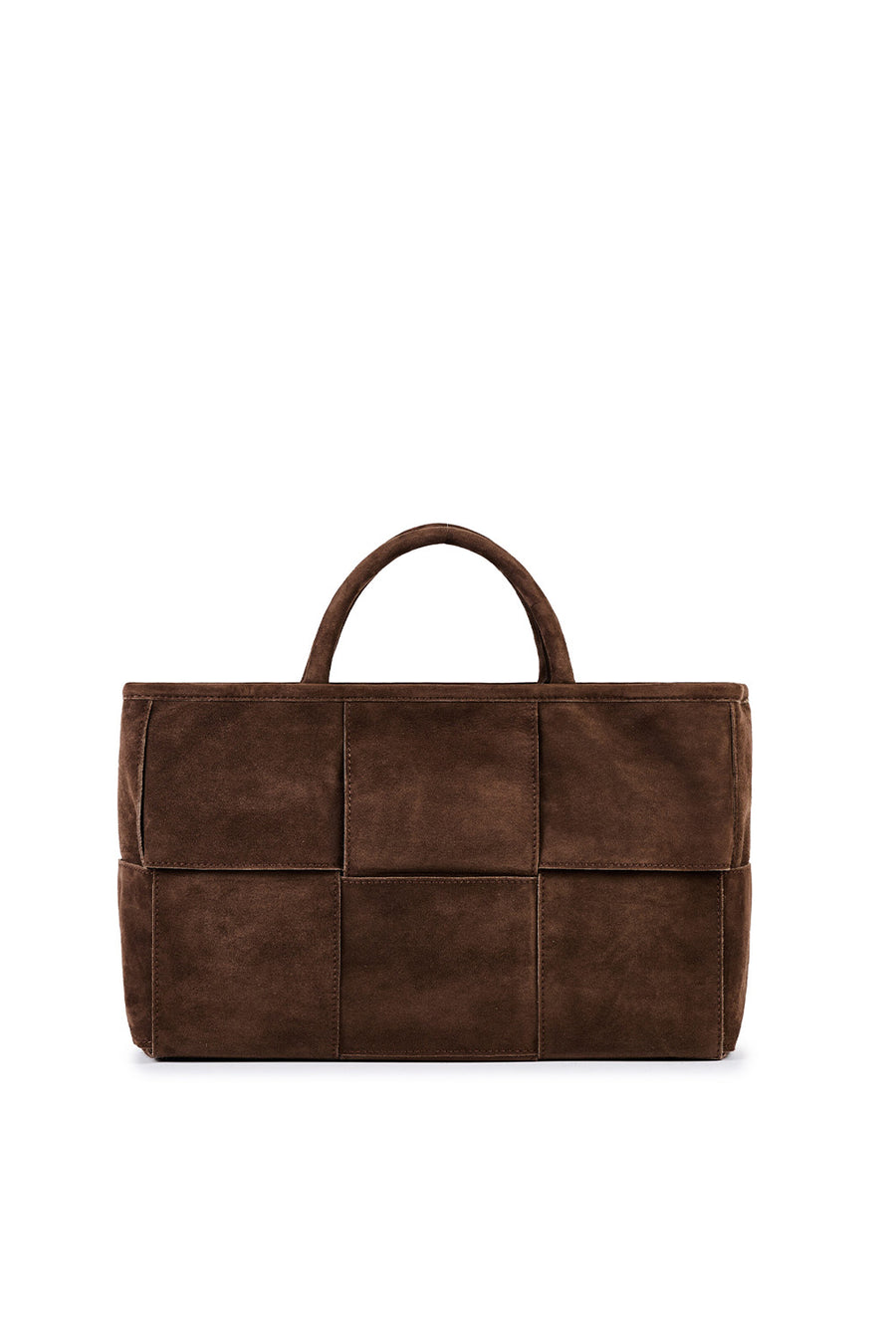 Borsa a mano Viamail Bag scamosciata moro demi madras