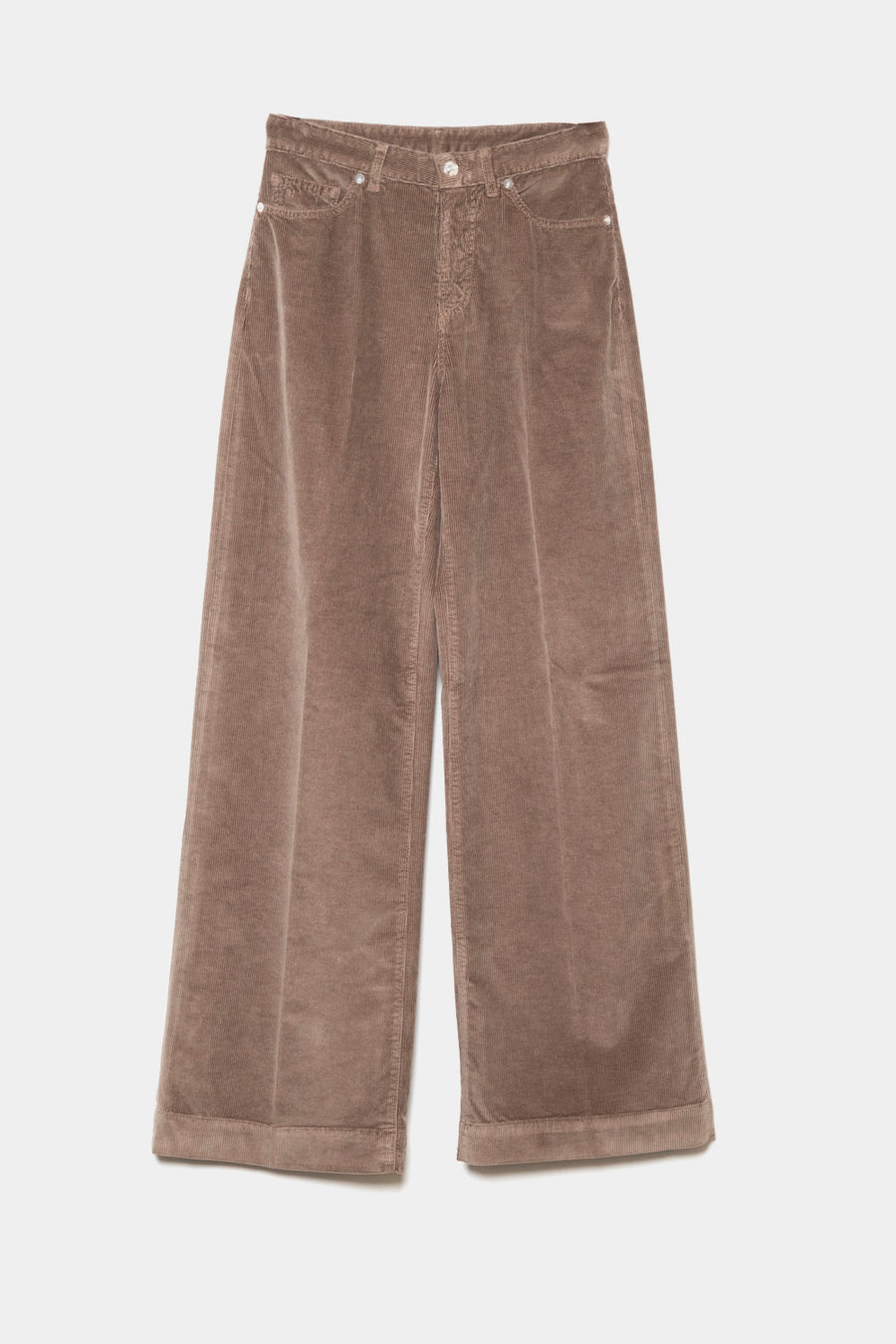 Pantalone Nine in the Morning in velluto tortora enna