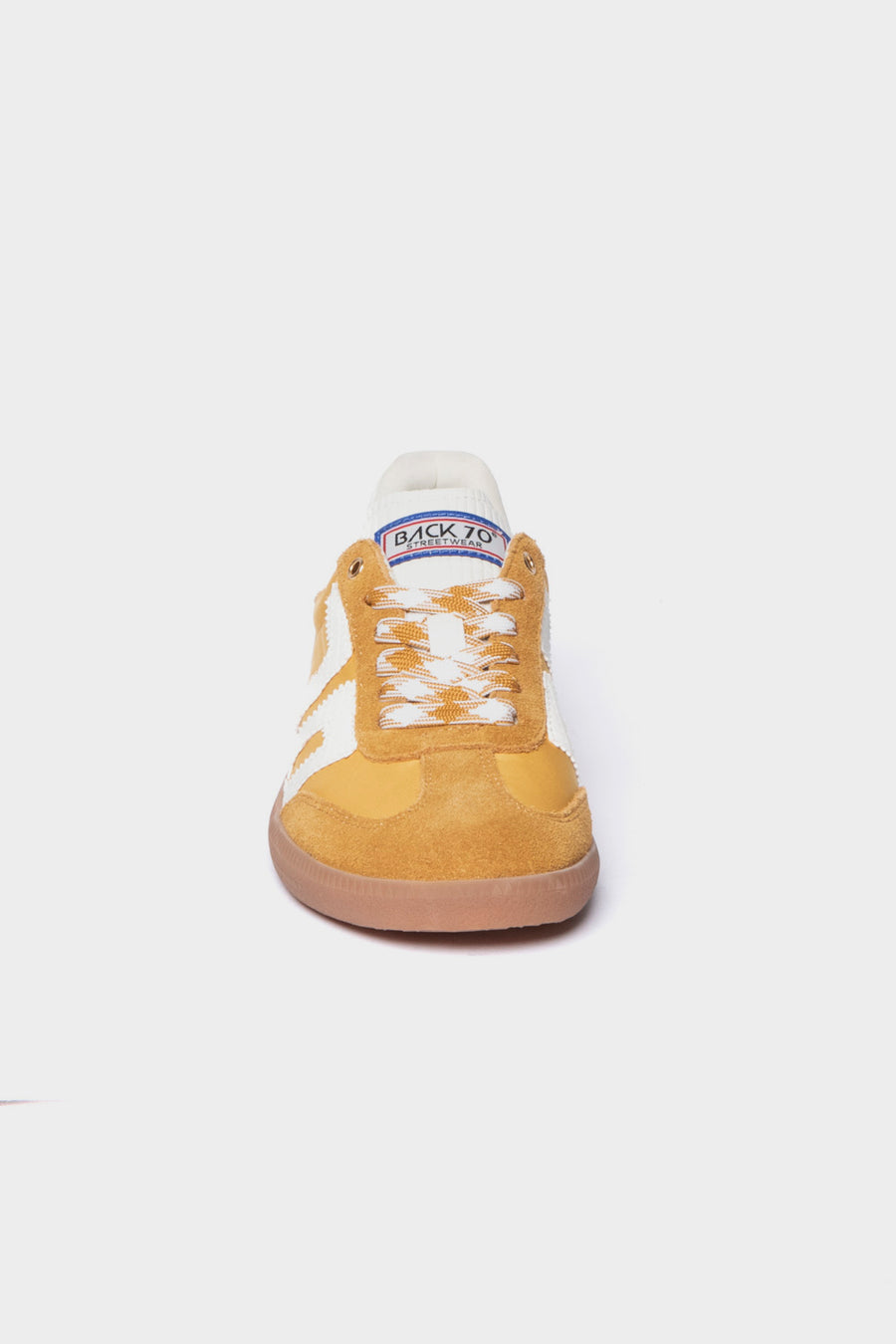 Sneakers Back70 in pelle yellow milk ghost