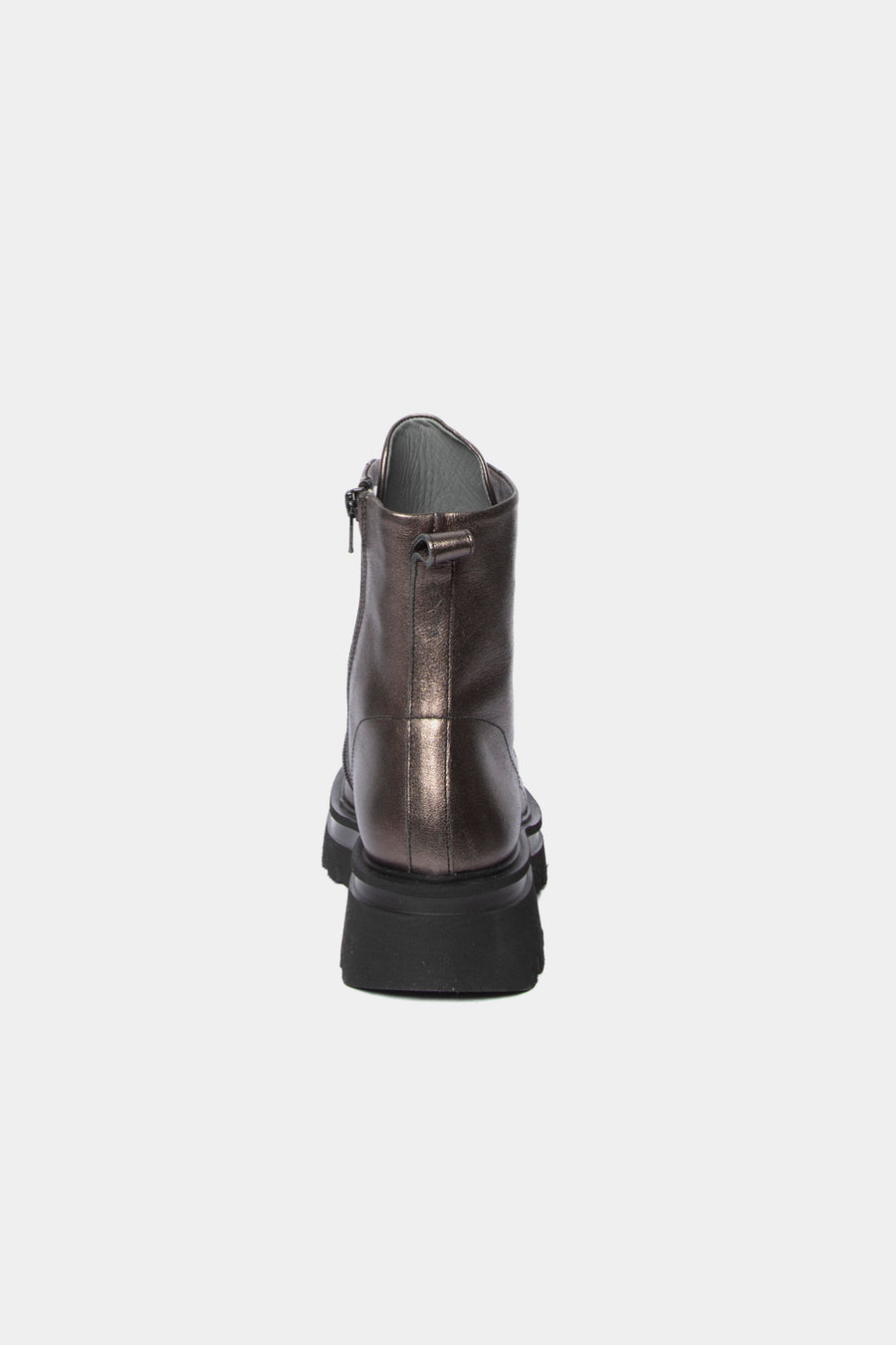 Stivaletto Patrizia Bonfanti laminato argento kuni