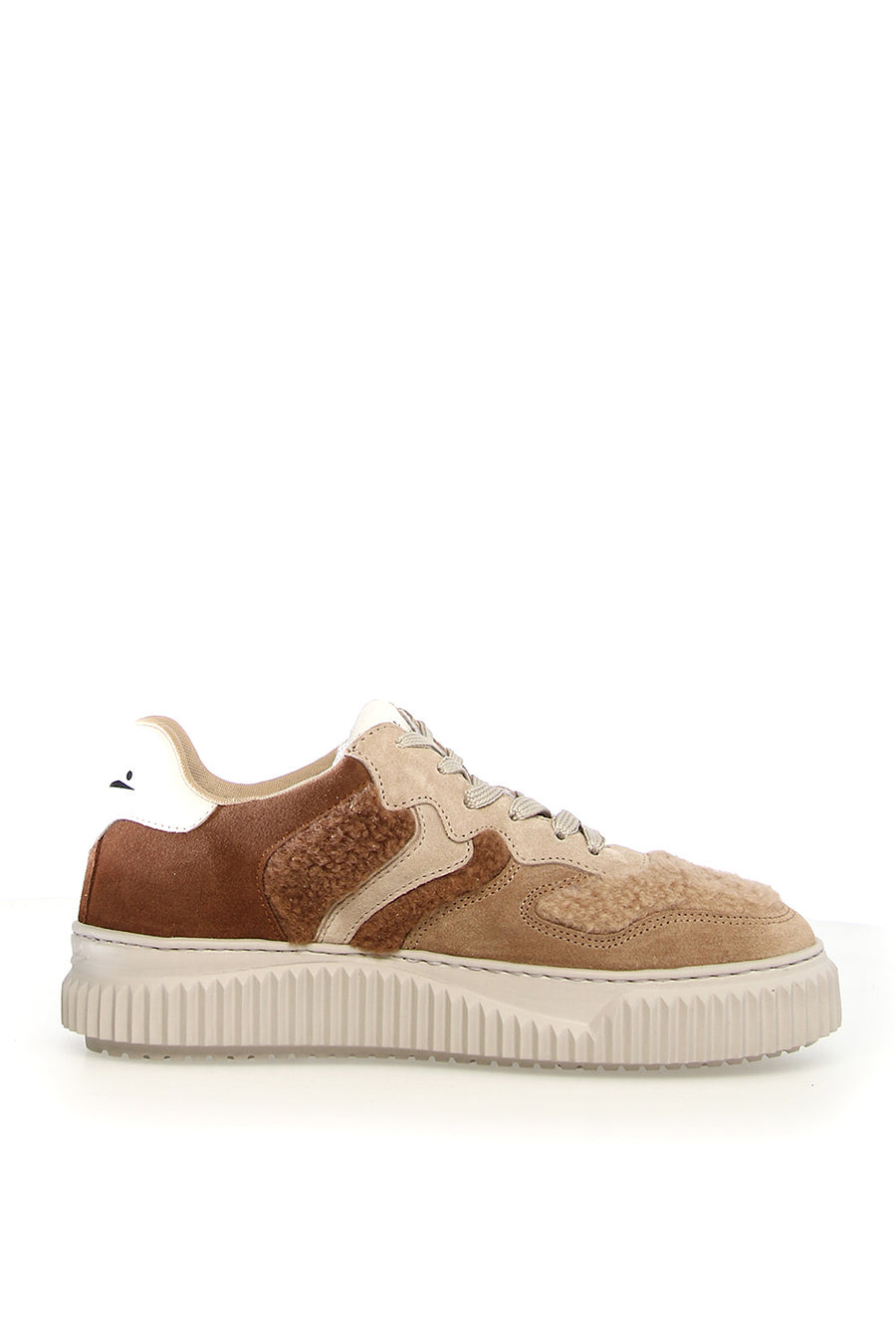 Sneakers Voile Blanche teddy brown Laura