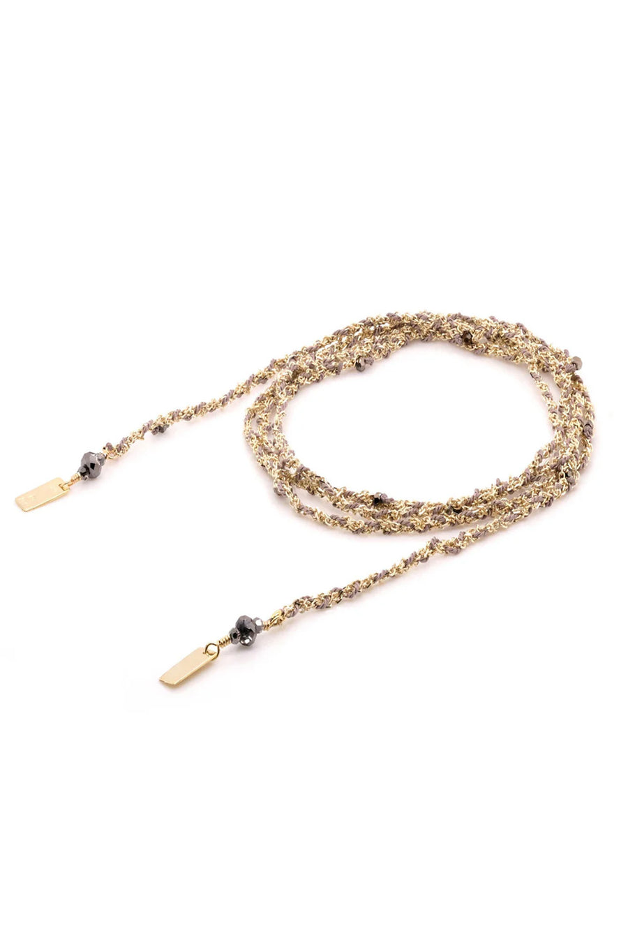 Collana Maria Laure Chamorel gold grey argento mls182