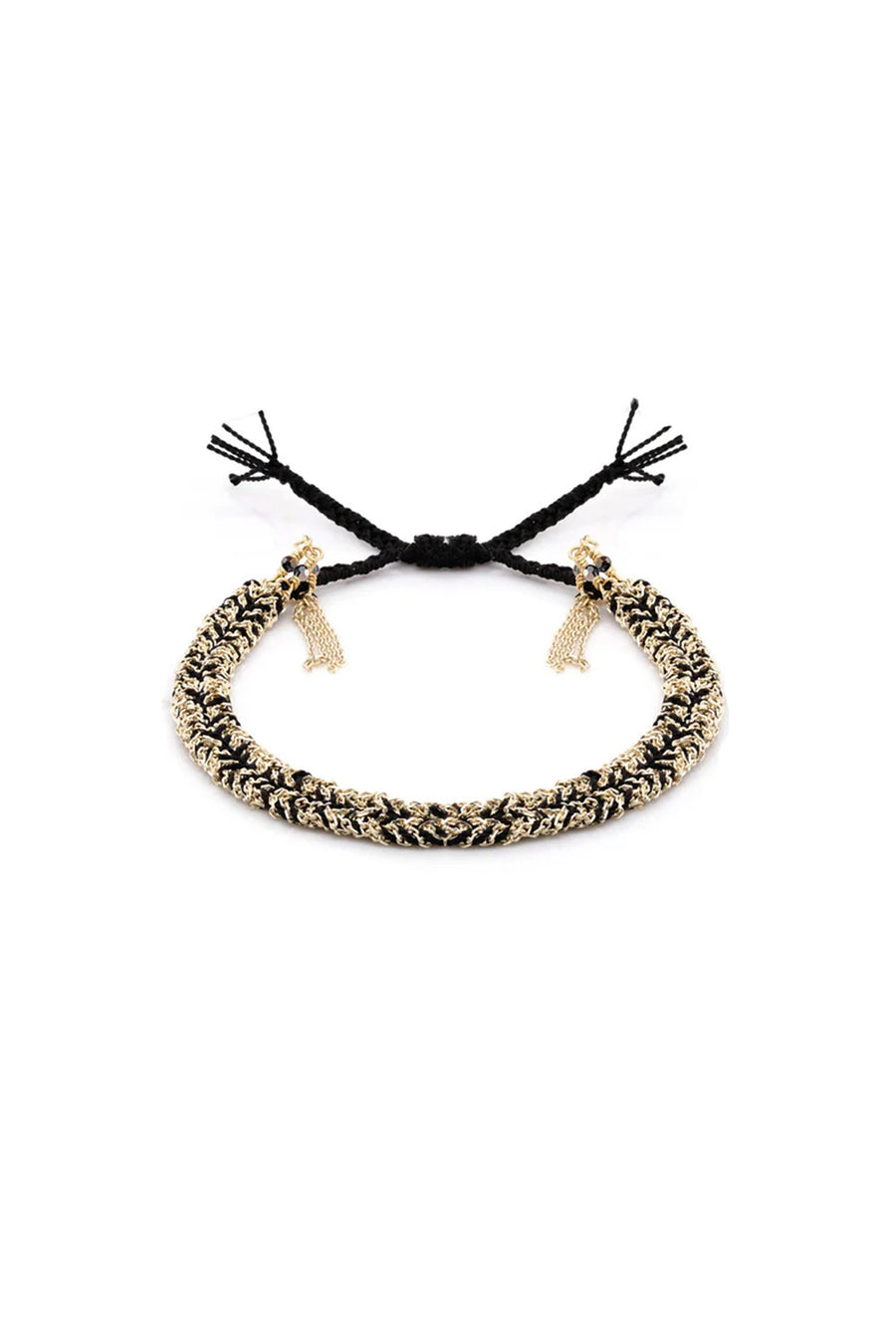 Bracciale Maria Laure Chamorel gold black argento mls183