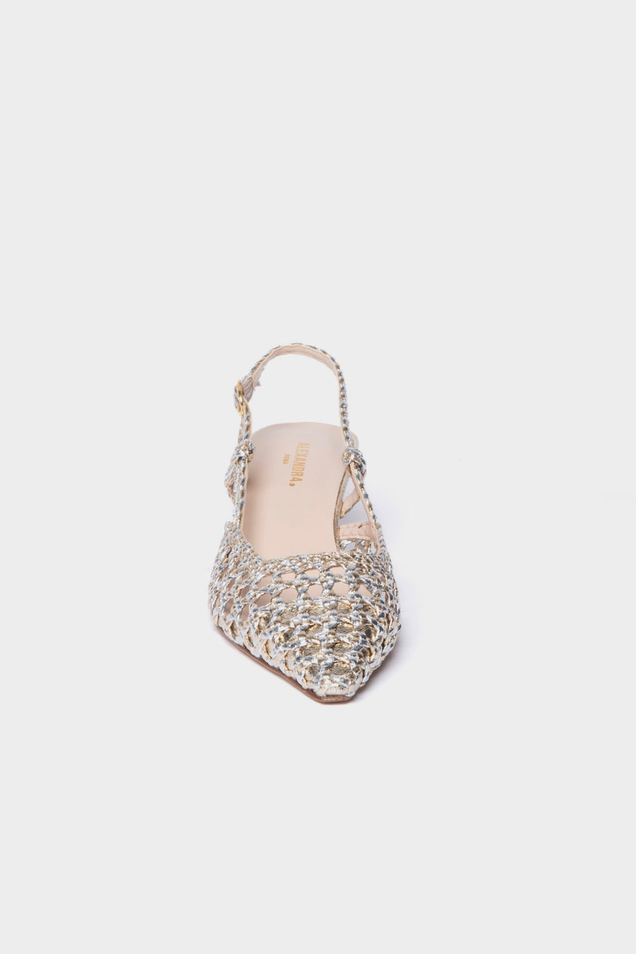Slingback Alexandra platino laminato q1641