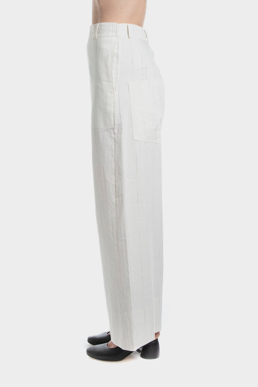 Pantalone Serie Numerica in lino e cotone SN895