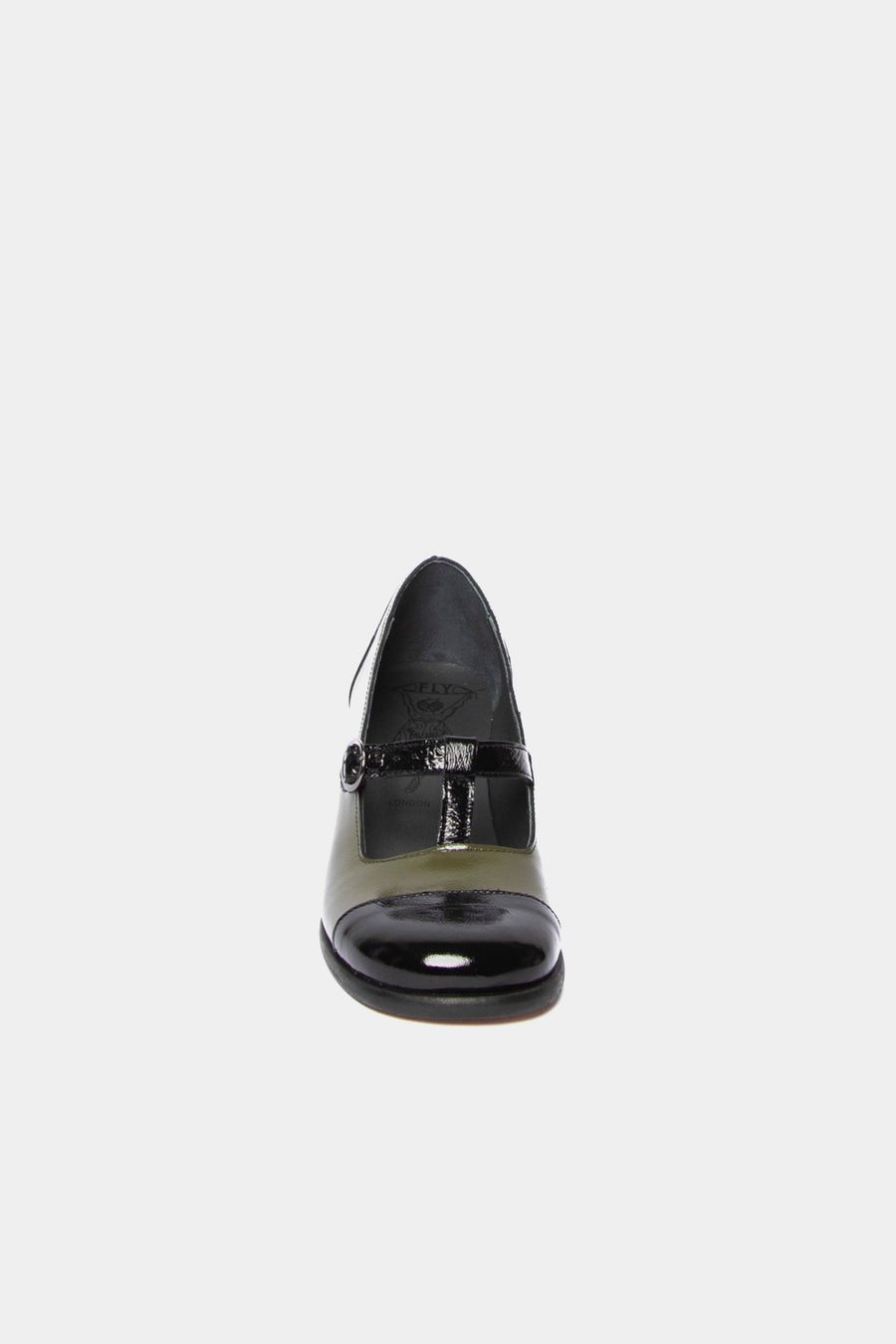 Scarpa accollata bebè Fly London nero verde sole