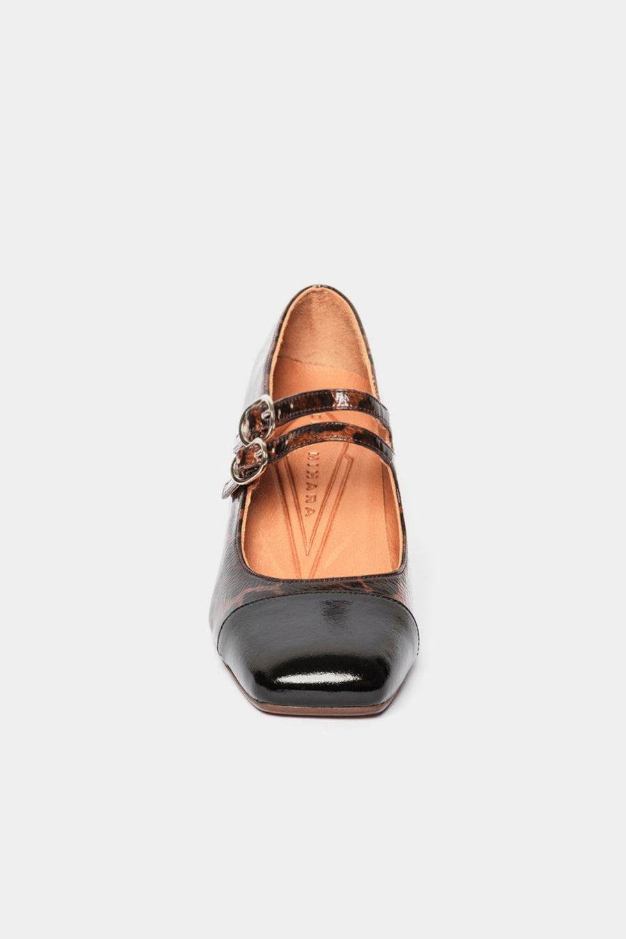 Decollete bebè Chie Mihara nero castano volcano