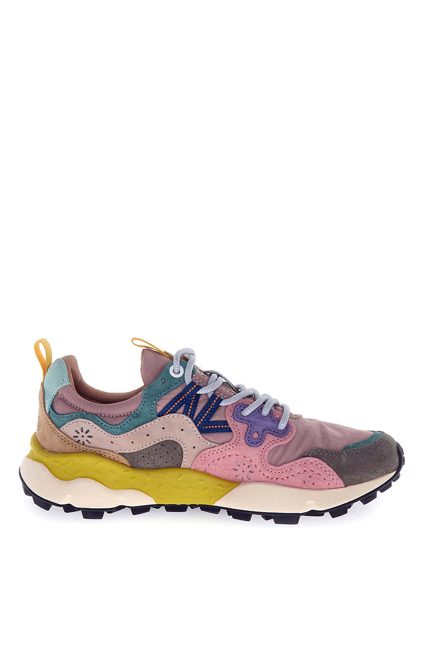 Sneakers Flower Mountain grey cipria light pink Yamano 3