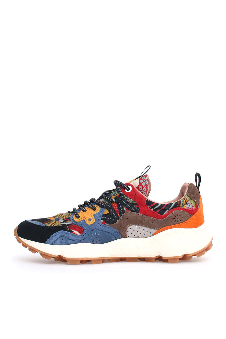 Sneakers Flower Mountain in suede e mesh multicolor Yamano 3