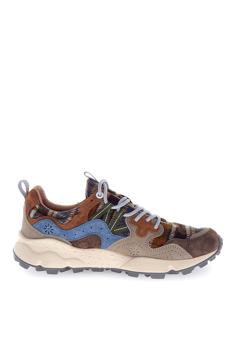 Sneakers Flower Mountain dark grey stone petrolio Yamano 3