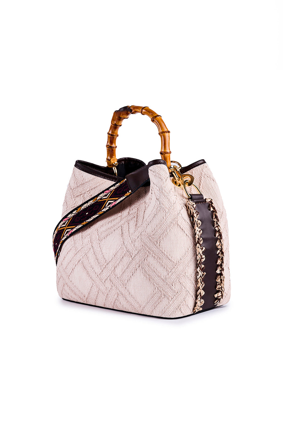 Borsa a mano e a tracolla Viamail Bag beige cayos glam