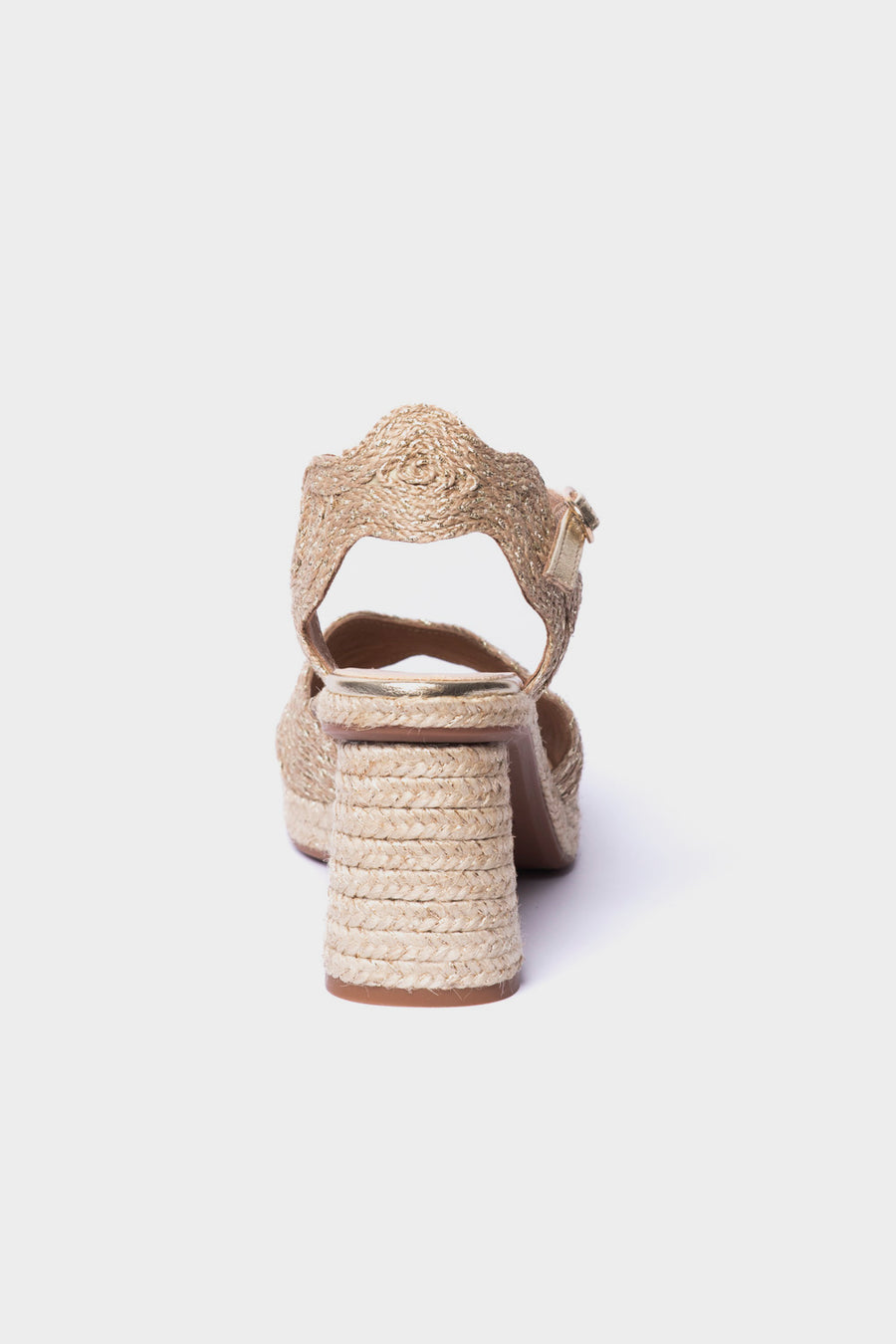 Sandalo Gaimo in raffia beige platino danae