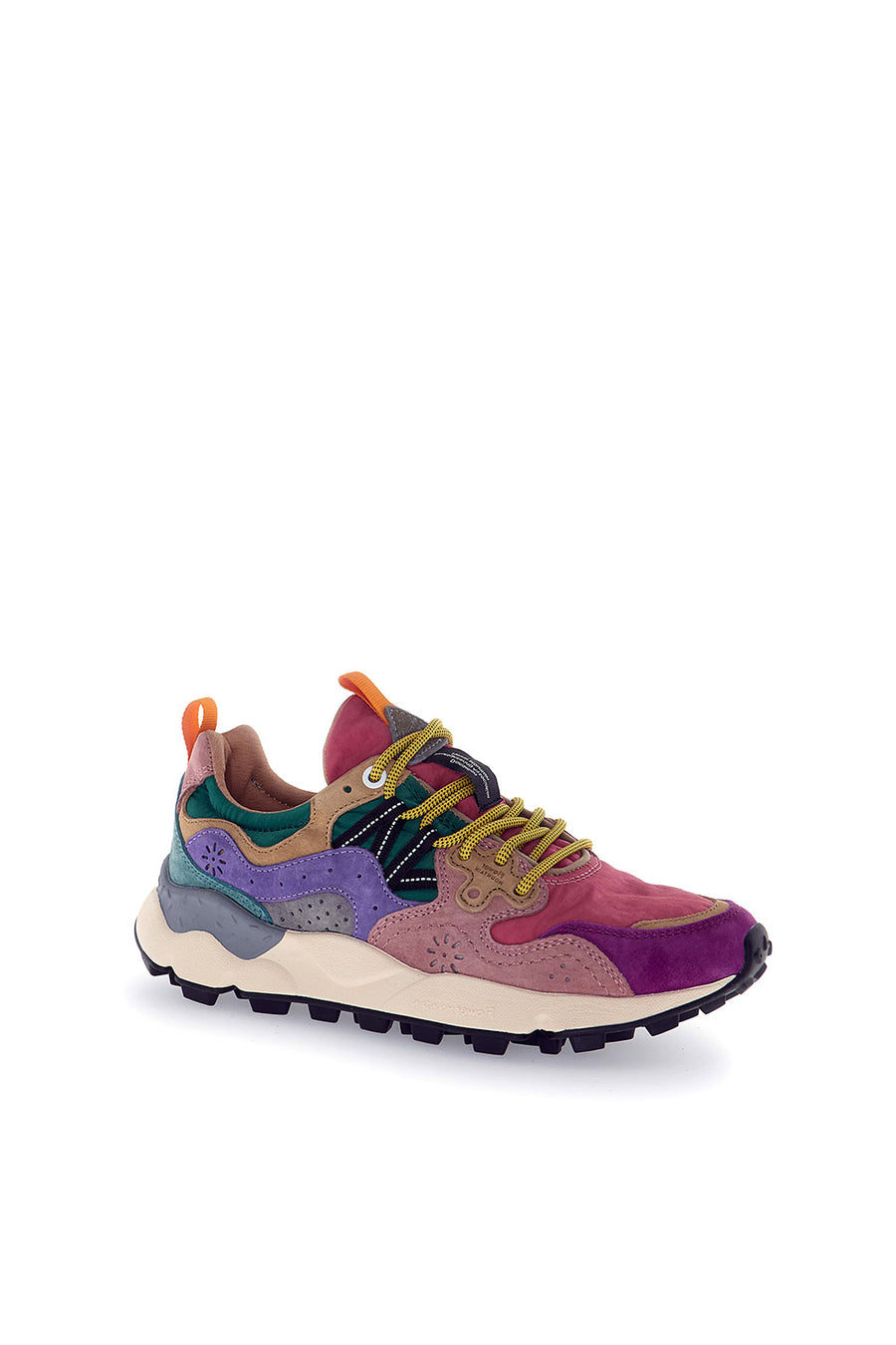 Sneakers Flower Mountain burgundy fuxia cipria Yamano 3