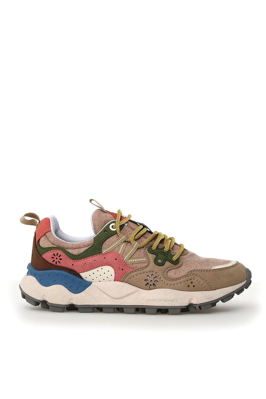 Sneakers Flower Mountain kaiso beige e rose Yamano 3