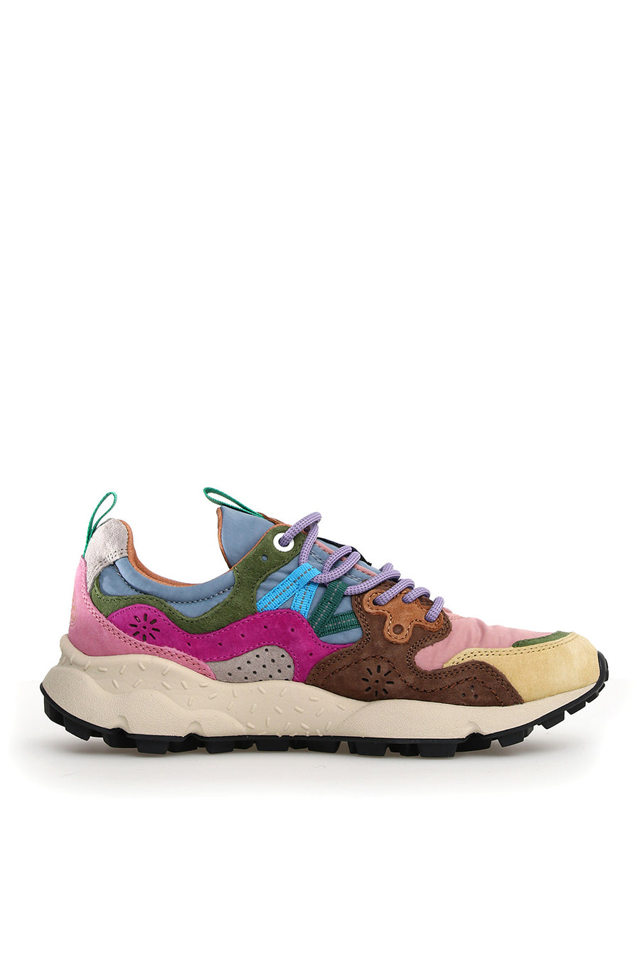 Sneakers Flower Mountain cream pink light brown Yamano 3