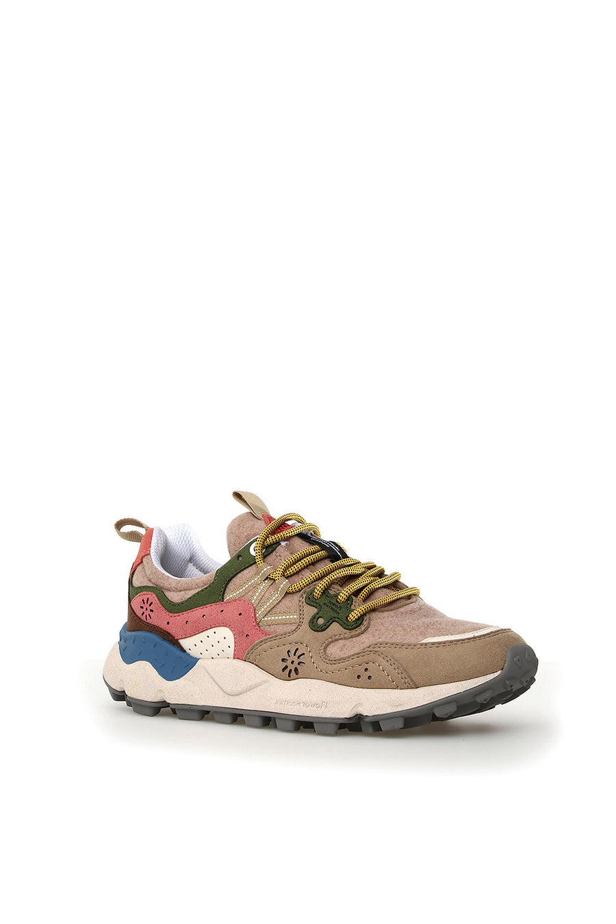 Sneakers Flower Mountain kaiso beige e rose Yamano 3