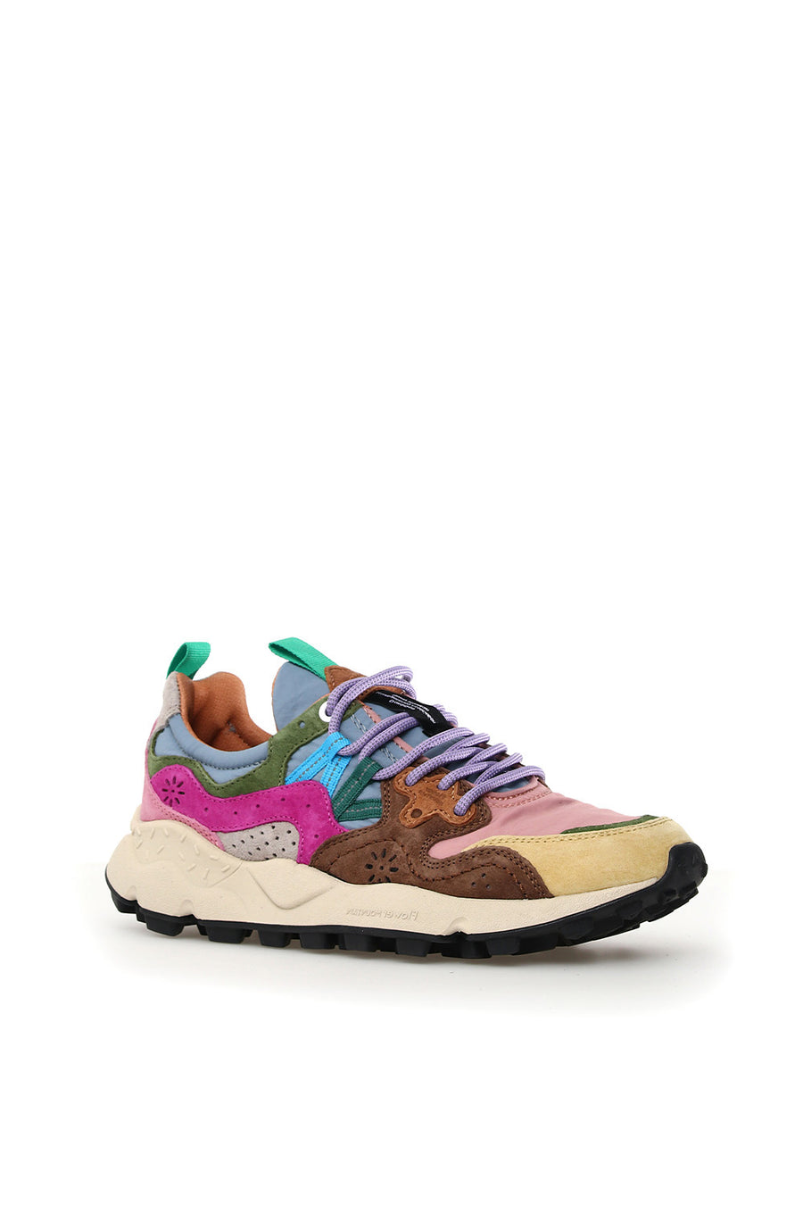 Sneakers Flower Mountain cream pink light brown Yamano 3