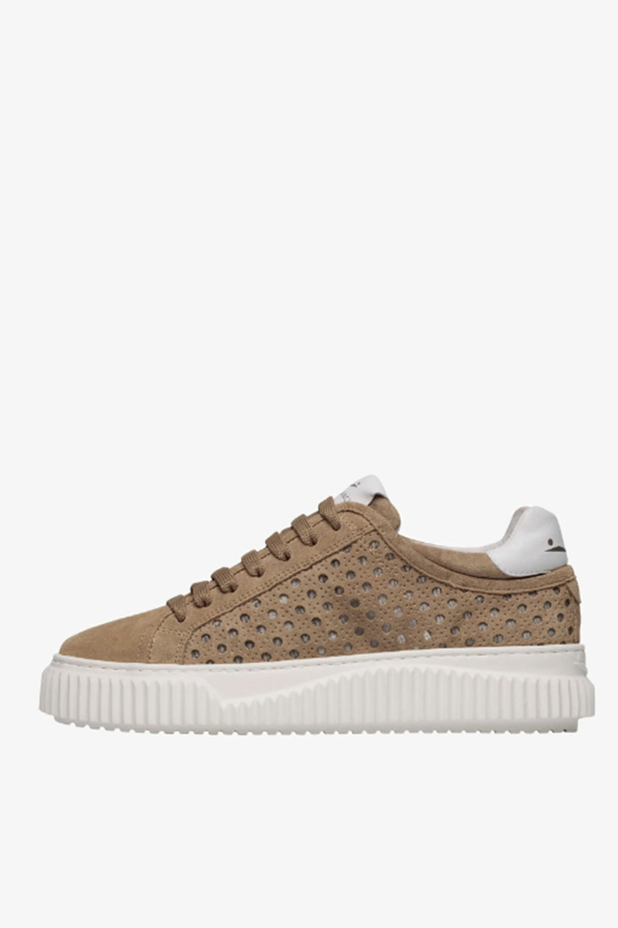 Sneakers Voile Blanche traforate caramel HERIKA