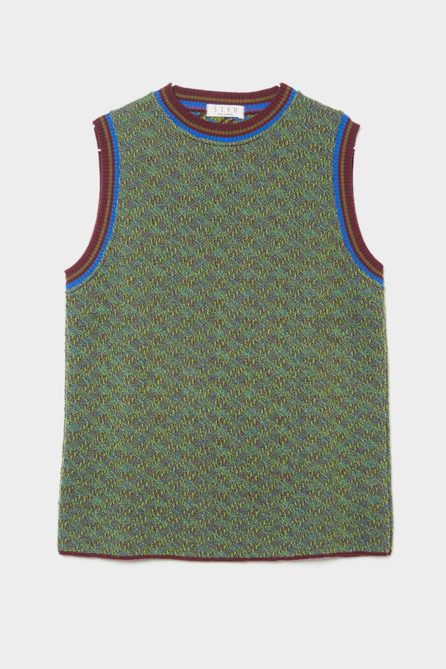 Gilet in maglia Siyu verde k basquiat 1229