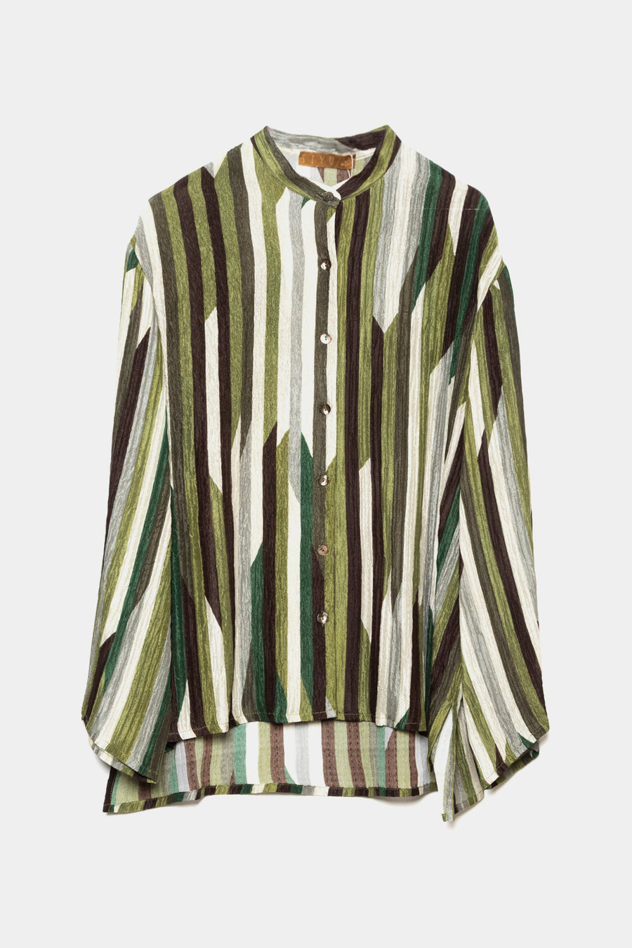 Camicia Siyu verde RECTA SEDA 1311