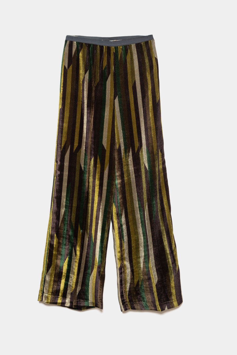 Pantalone Siyu verde viola RECTA VELVET 33