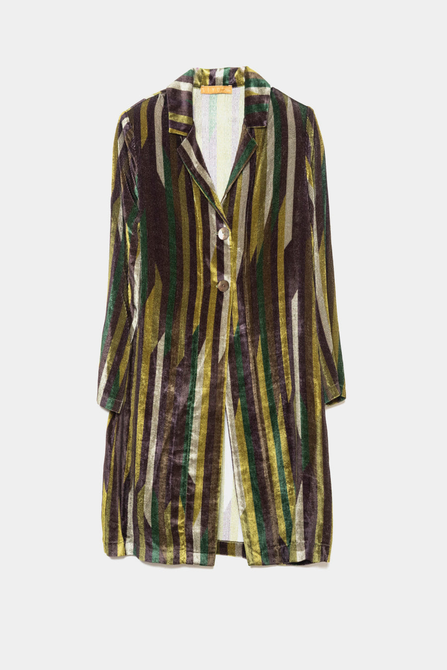 Giacca spolverino Siyu verde viola RECTA VELVET 71
