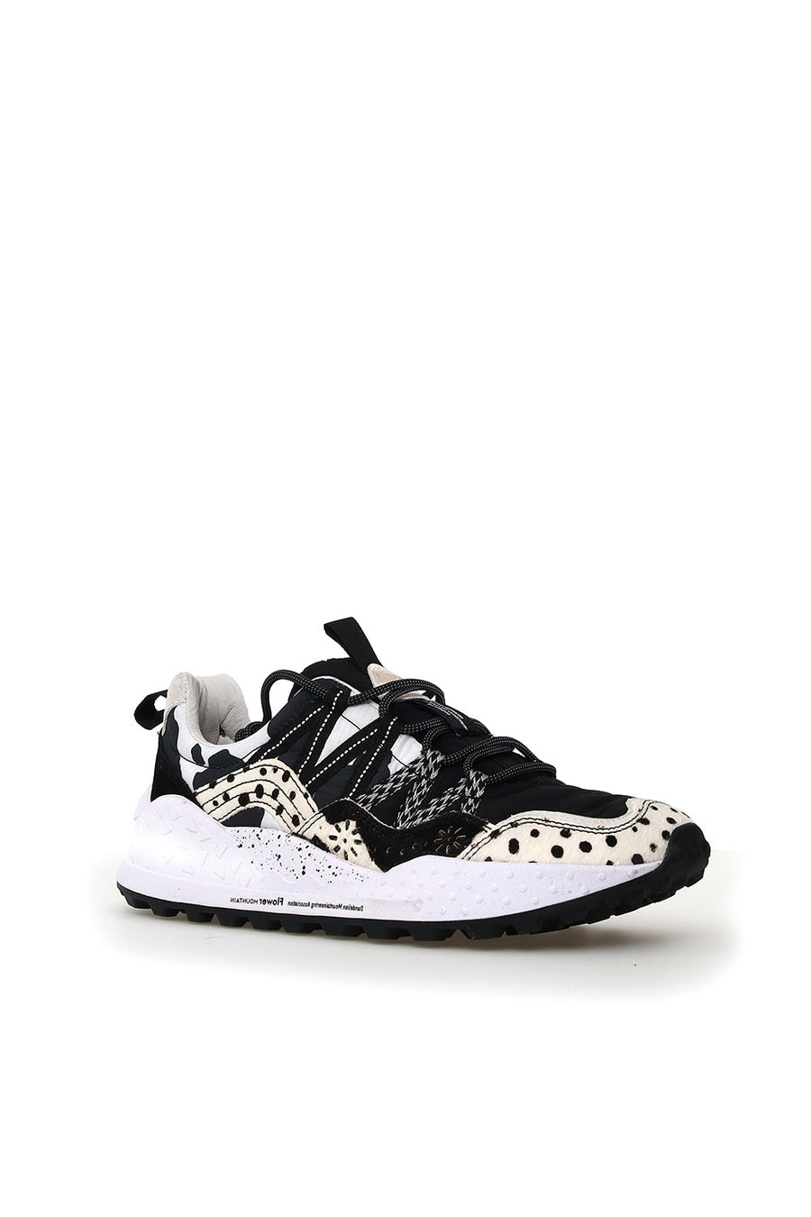 Sneakers Flower Mountain white e black washi