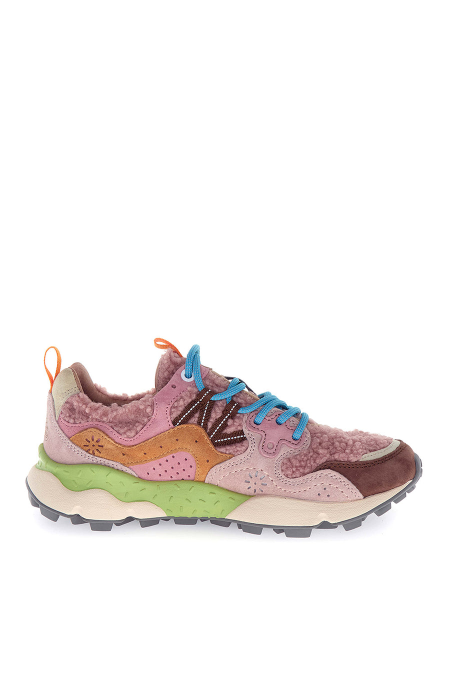 Sneakers Flower Mountain taupe beige orange Yamano 3
