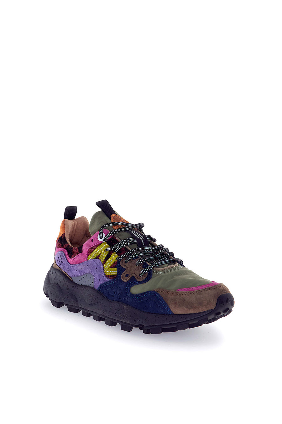 Sneakers Flower Mountain antracite dark green violet Yamano 3