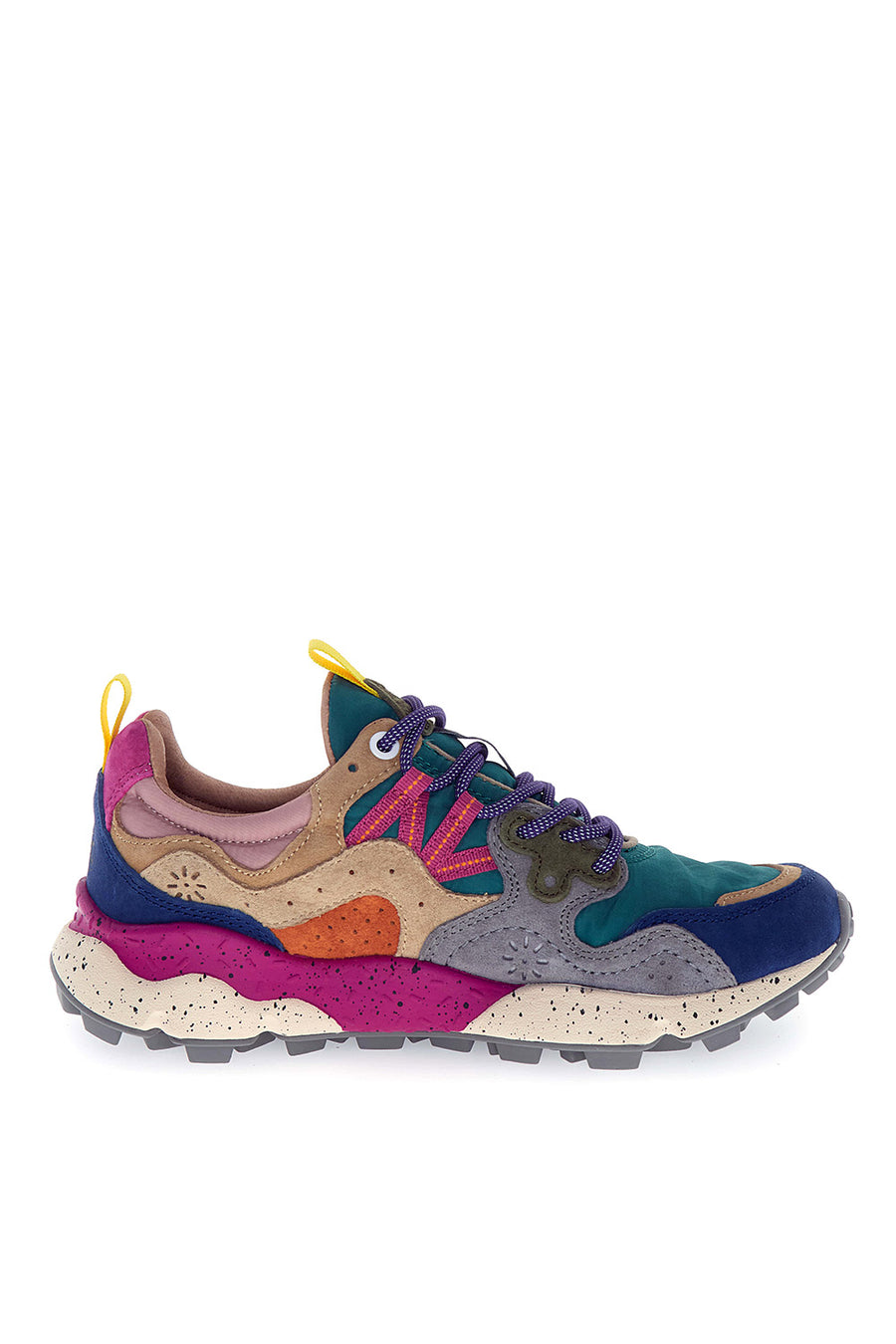 Sneakers Flower Mountain petrolio stone beige Yamano 3