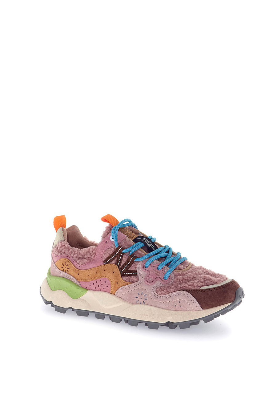 Sneakers Flower Mountain taupe beige orange Yamano 3
