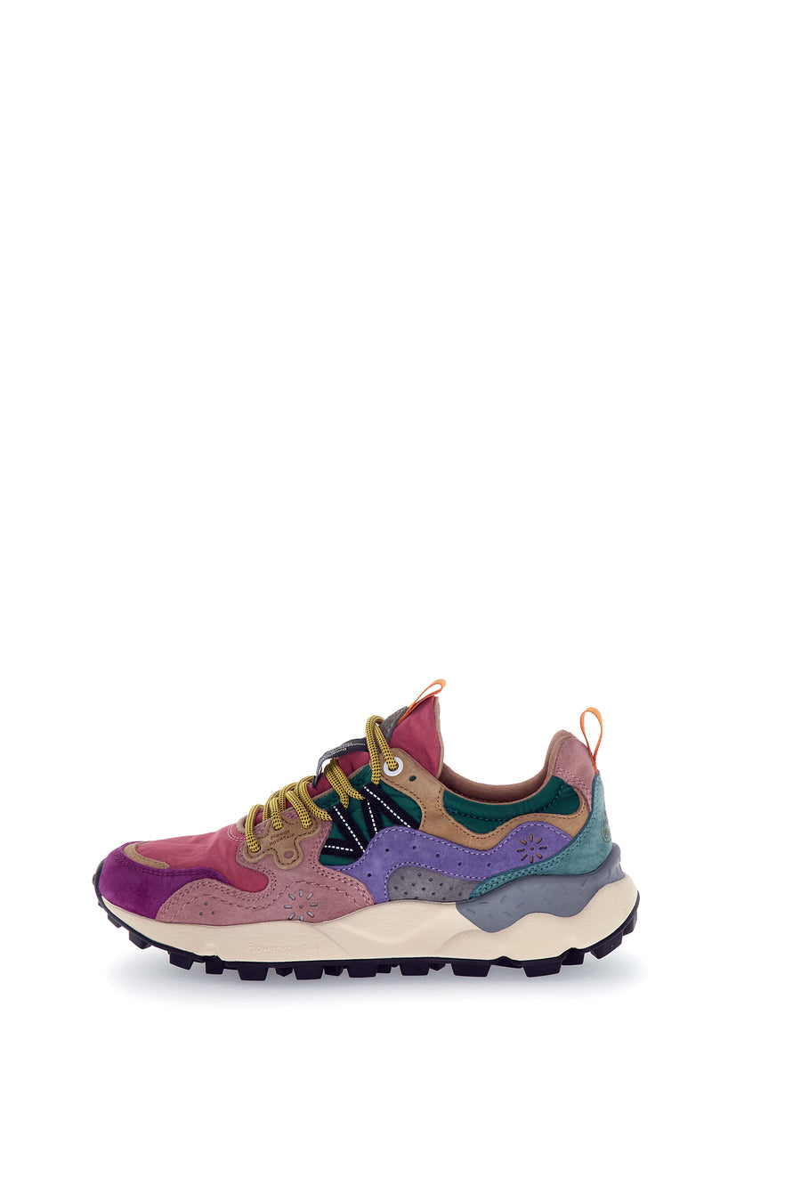 Sneakers Flower Mountain burgundy fuxia cipria Yamano 3