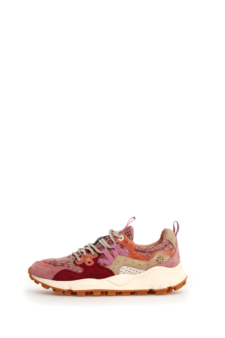 Sneakers Flower Mountain in lana cipria e brown Yamano 3