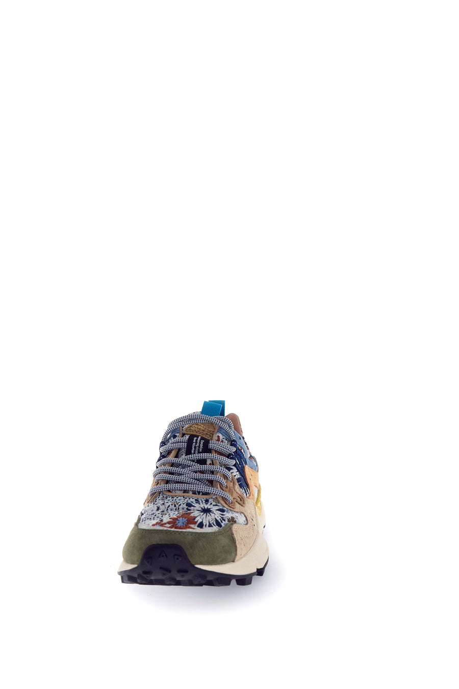 Sneakers Flower Mountain grey taupe cream jacquard Yamano 3