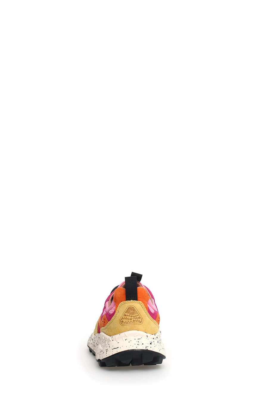 Sneakers Flower Mountain in suede e mesh arancio e giallo  Yamano 3