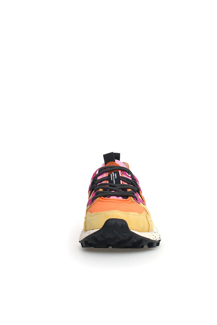 Sneakers Flower Mountain in suede e mesh arancio e giallo  Yamano 3